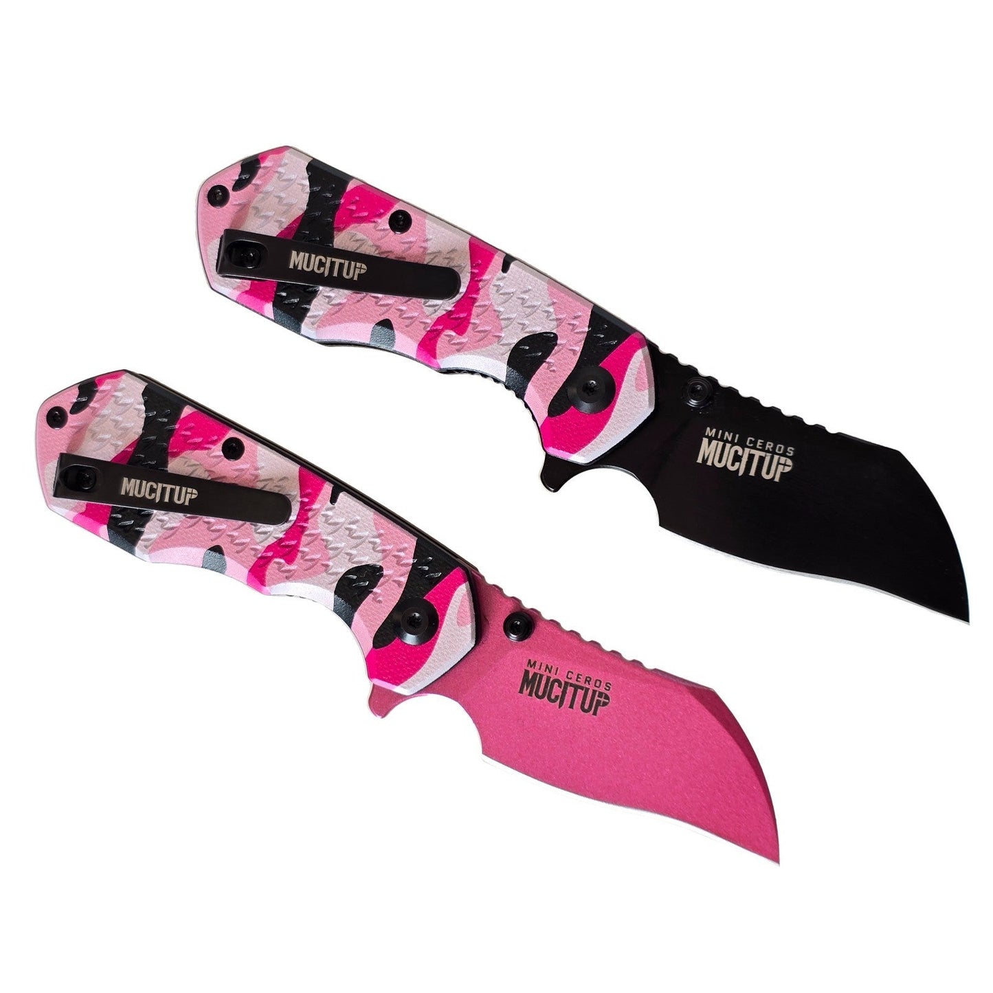 MUCITUP Mini Ceros Pink Camo Folding Knife
