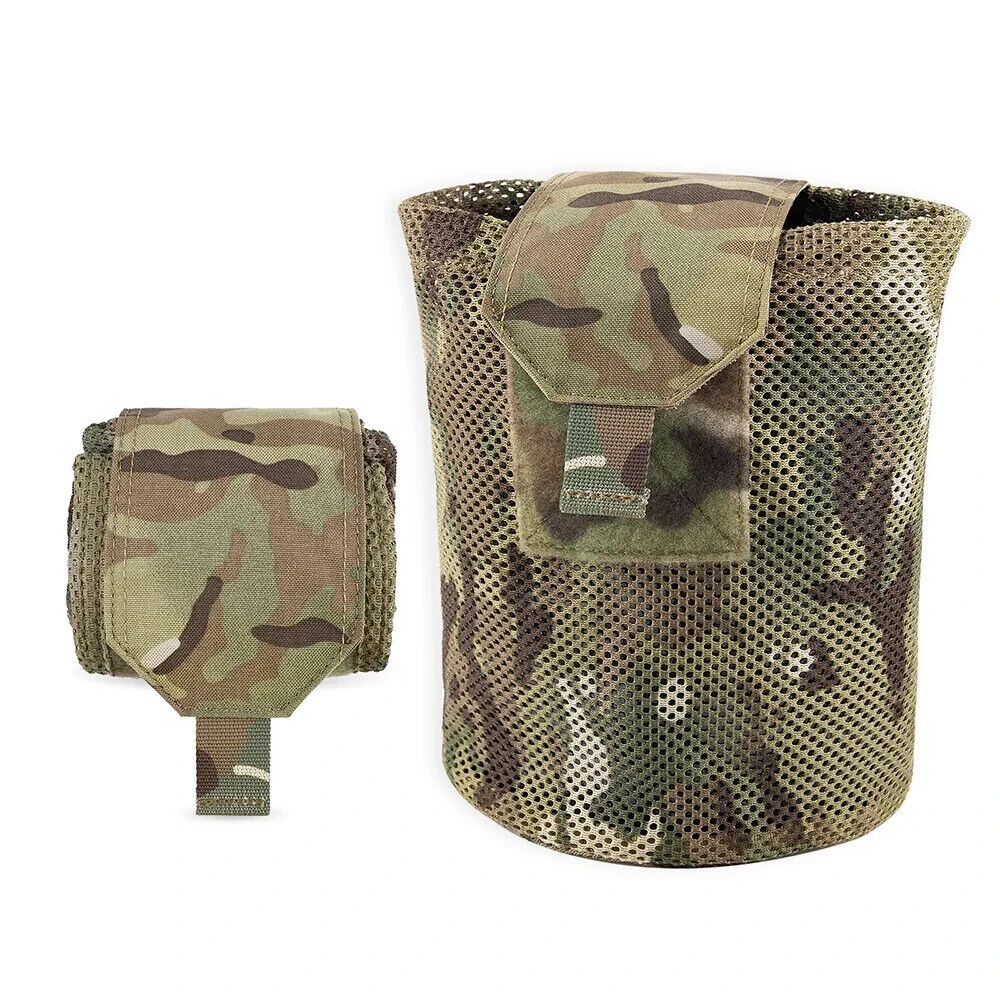 KRYDEX Tactical Mesh Dump Pouch - Versatile MOLLE-Compatible Carrier for Magazines - Korvel