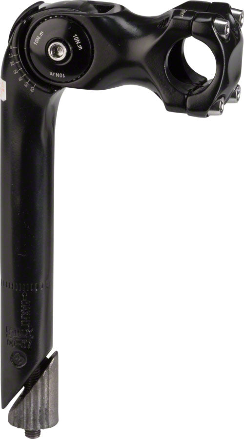 Potence de vélo réglable Kalloy 820 - 80 mm, pince de 25,4 mm, alliage noir