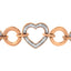 Bracelet Bolo en Argent Sterling Plaqué Or Rose 14K avec Accent de Diamant