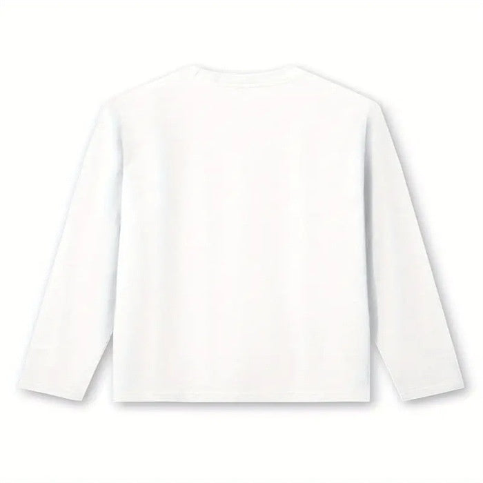 Casual Crew-Neck Long Sleeve T-Shirt for Fall/Winter