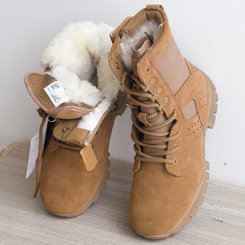 Bottes de neige extérieures brunes premium pour temps froid