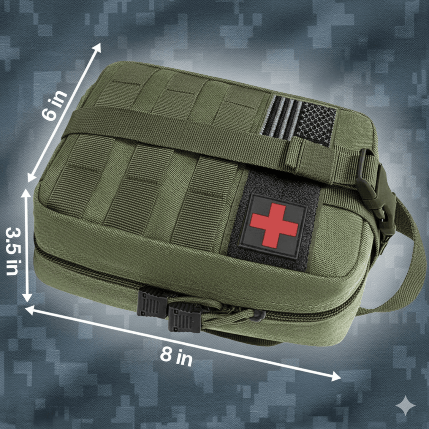 Bolsa de Primeros Auxilios Táctica Pequeña XGear - Pouch IFAK Premium