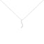Collar con colgante en forma de S de diamantes en oro blanco de 14K - 3.0 Cttw