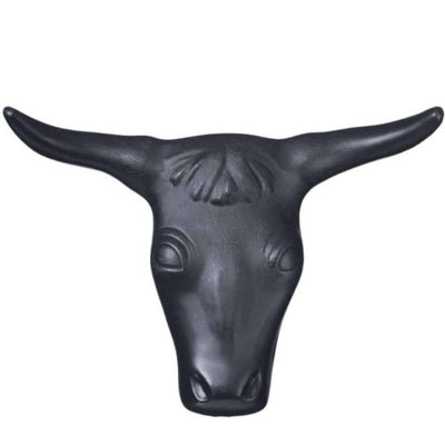 Tough 1 Steer Head Sculpture - Durable Western Decor - Korvel