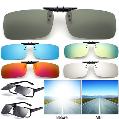 Lunettes de soleil clip-on polarisées miroir UV400