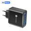 Fast charging mobile phone charger standard PD55W QC3.0+PD25W 3PD+3USB travel charging head - Korvel