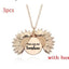 Collar de Letras Dobles Girasol