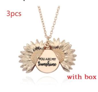 Collar de Letras Dobles Girasol