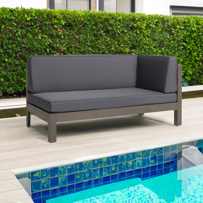 BRAVA X-BACK RIGHT CORNER BENCH, DARK GREY - Korvel