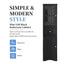 Tall Bathroom Cabinet, Freestanding Storage Cabinet with Drawer and Doors, MDF Board, Acrylic Door, Adjustable Shelf, Black - Korvel