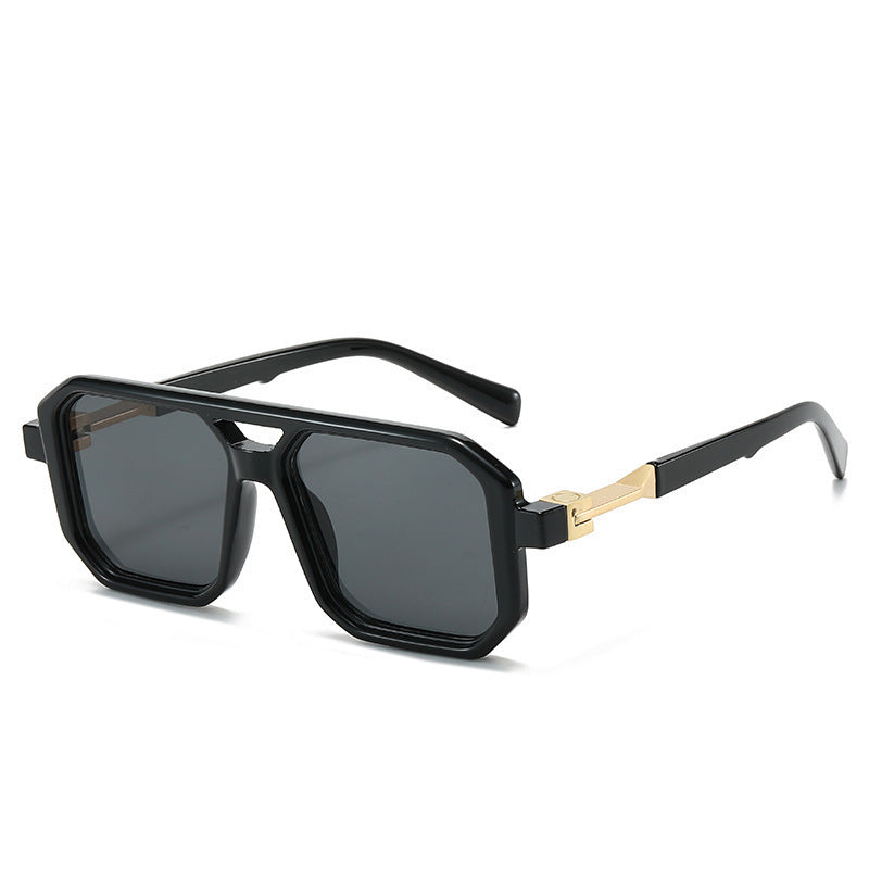 Women's Fashion Reflective Lenses Brown Sunglasses