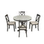 Orisfur 5 Pieces Dining Table and Chairs Set for 4 Persons Kitchen Room Solid Wood Table with 4 Chairs - Korvel