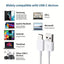 Paquete de 2 cables USB-C de 3 pies para carga y transferencia de datos