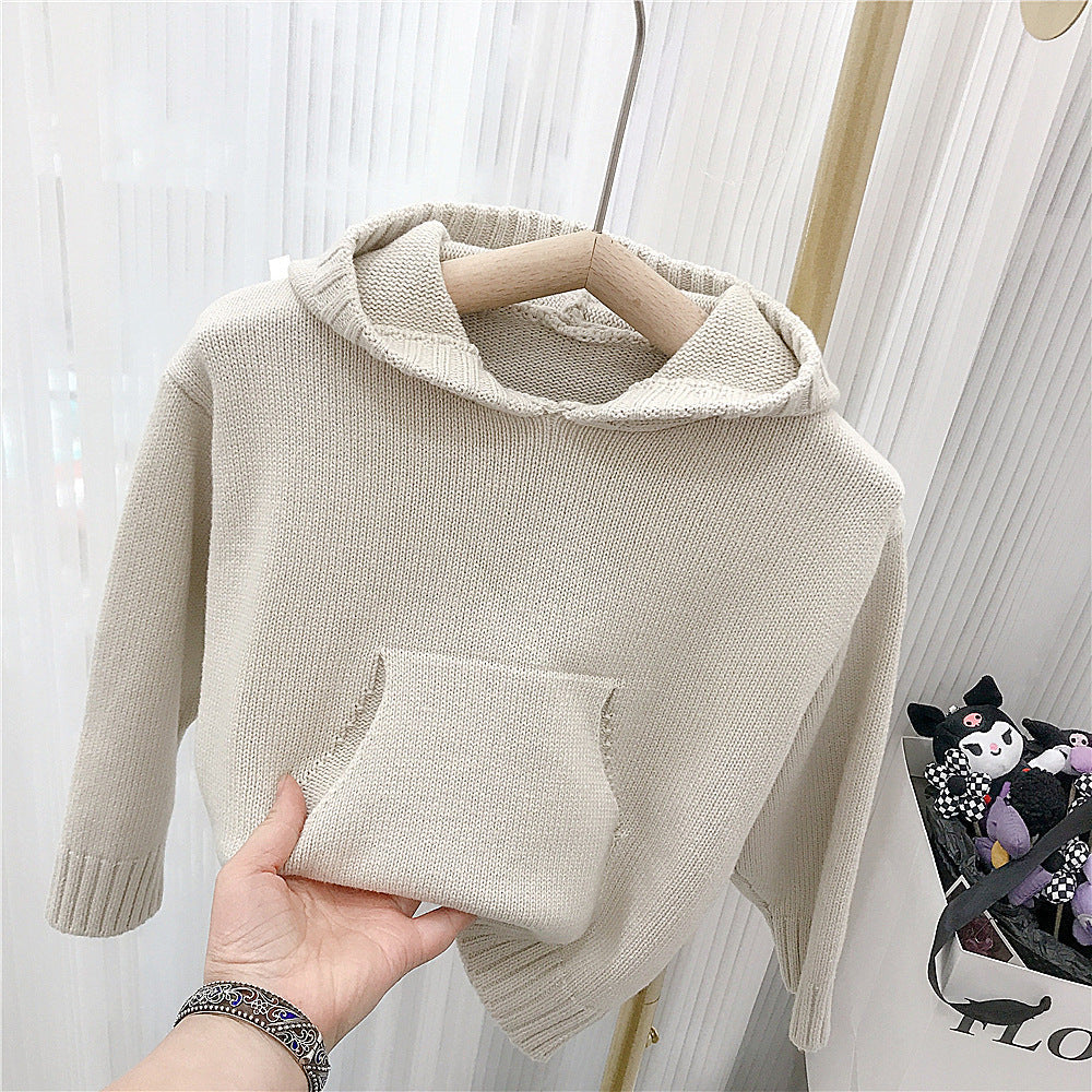 Children's standing collar cotton jacket vest winter loose vest for boys and girls camisole medium and small children's sweater - Korvel