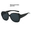 Gafas de sol polarizadas con clip para miopía de gran tamaño