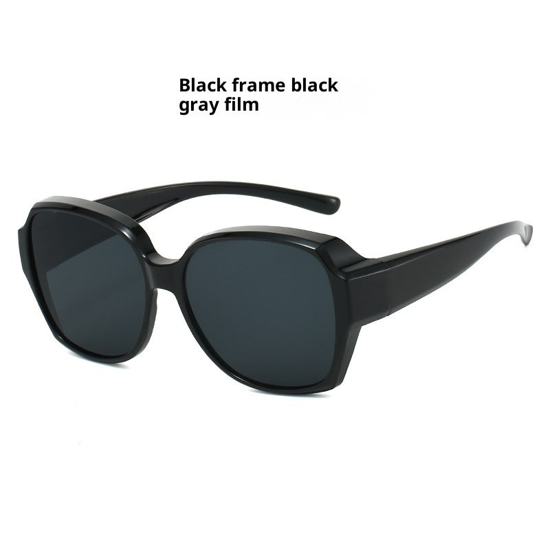 Gafas de sol polarizadas con clip para miopía de gran tamaño