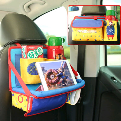 Universal Baby Car Hanging Basket Storage Bag Car Seat Back Organizer With Tablet Holder Travel Storage BagStroller Accessories - Korvel