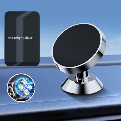 Car mounted mobile phone holder, fixed navigation, magnetic suction, automotive supplies, suction cup universal support, instrum - Korvel