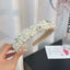 Elegant Handmade Beaded Crystal Pearl Headband
