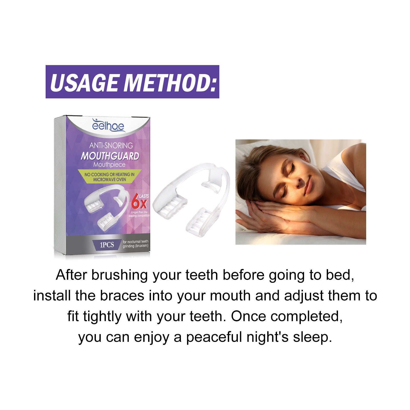 Anti-Grinding And Anti-Snoring Braces To Prevent Snoring Grinding Teeth At Night Mouthguard Protective Braces For Teeth - Korvel