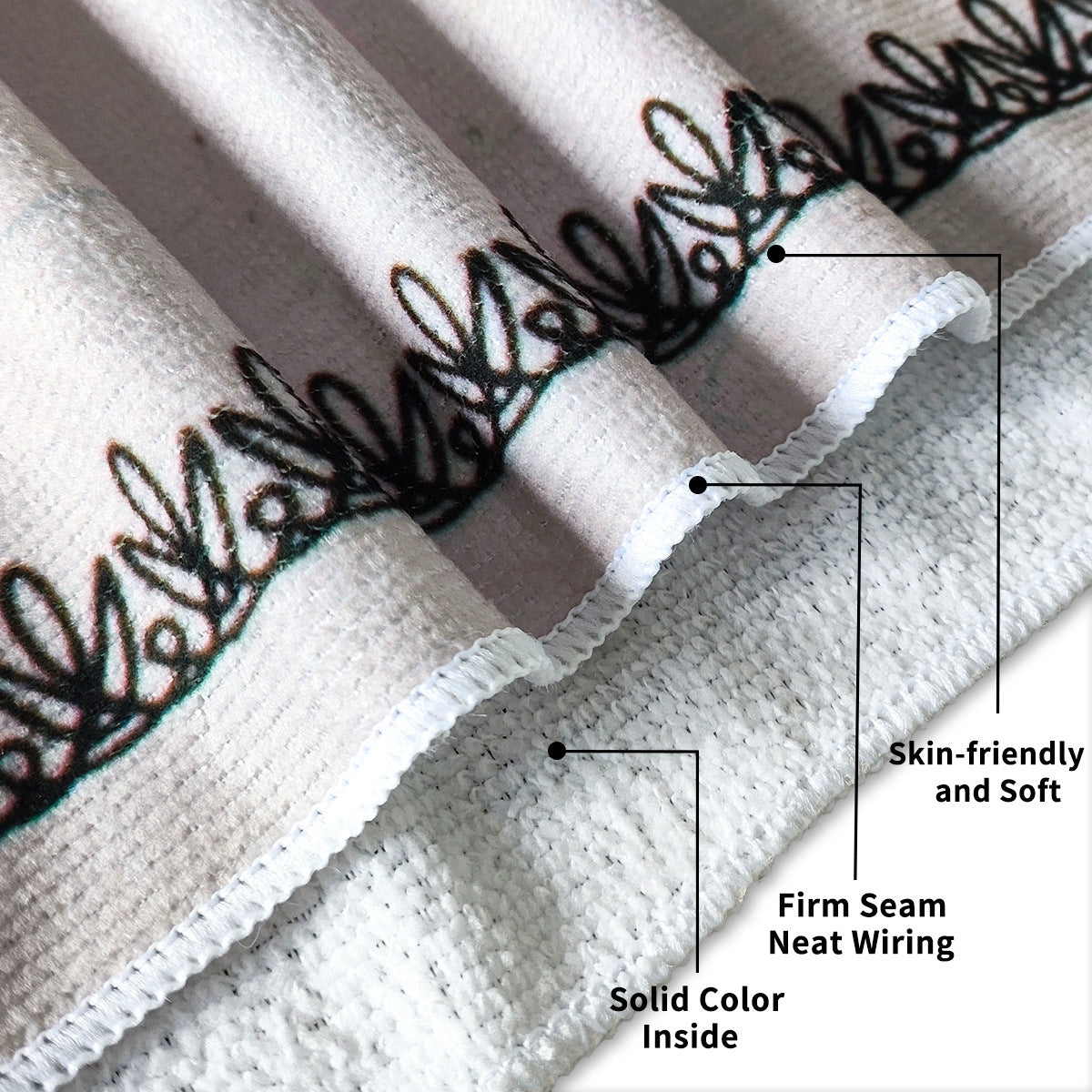 Premium Digital Print Beach Towel - Large Microfiber