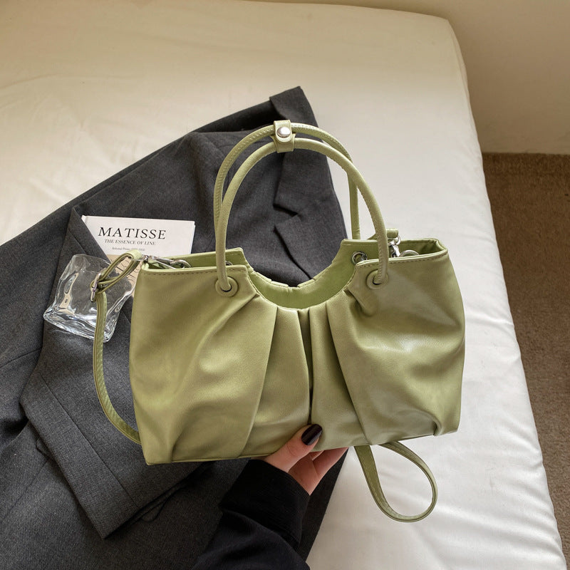 Bolso de hombro con forma de nube plisada Niche para mujeres