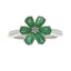 Bague en Zircon Émeraude 1,14 ct en Argent Sterling