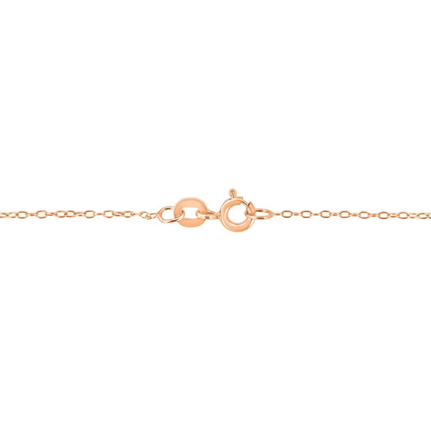 Collier Pendentif Solitaire en Diamant en Or Rose 10K Certifié AGS