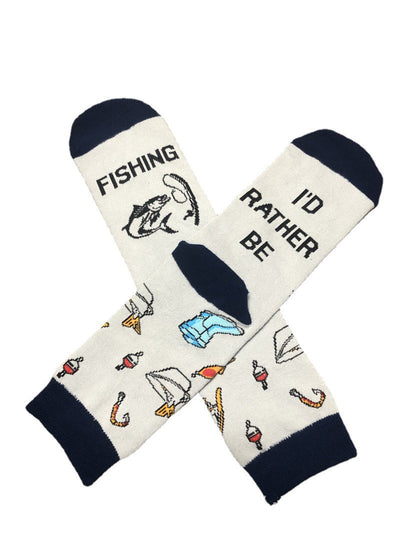 English Letters Socks Outdoor Camping Fishing Mountain Climbing Ski Sports Tube Socks - Korvel