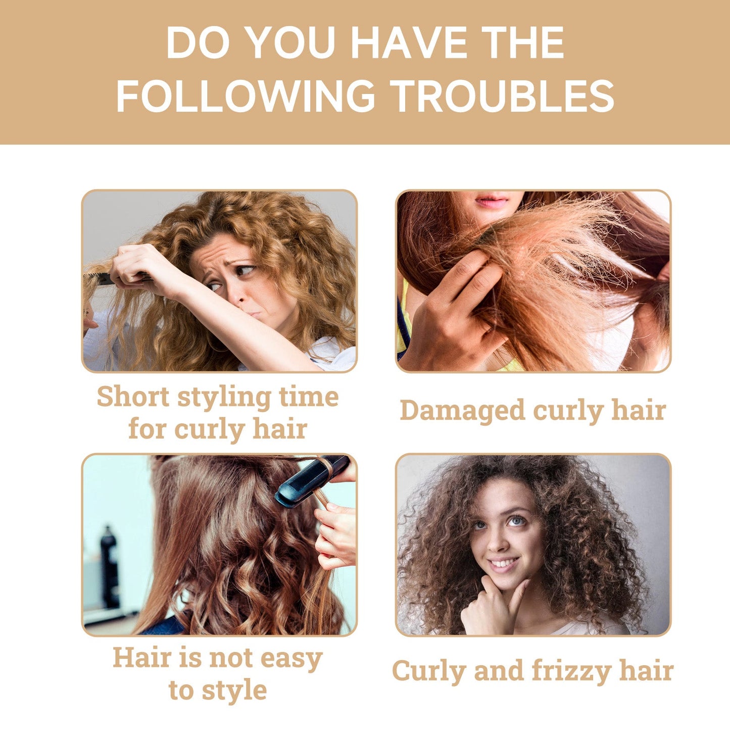 Moisturizing Curl Cream, Hydrating Glossy Curl Cream, Hydrating Hair Elastic Curl Cream - Korvel
