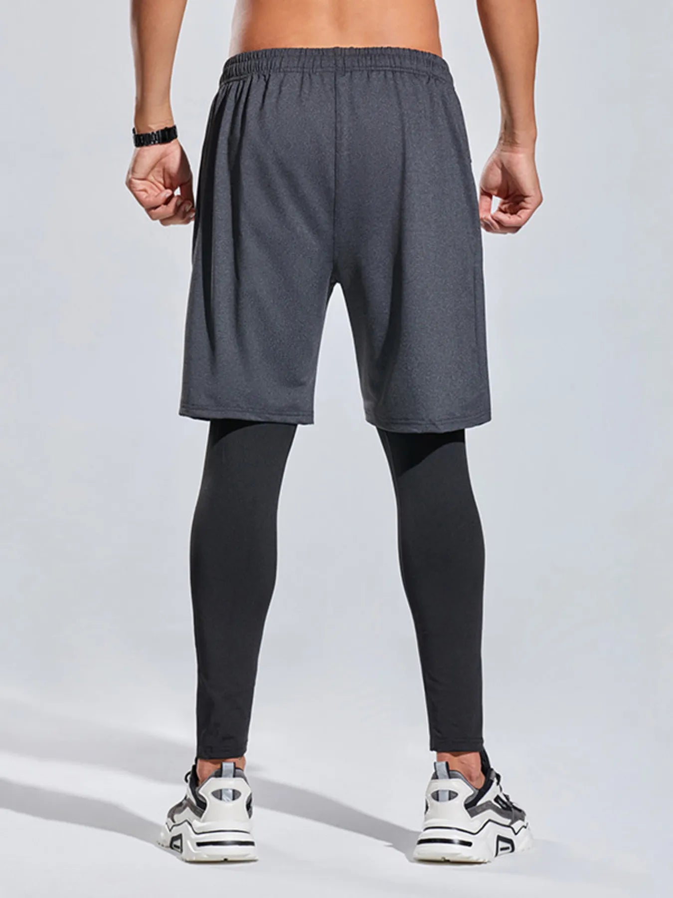 Shorts actifs pour hommes grande taille avec taille élastique