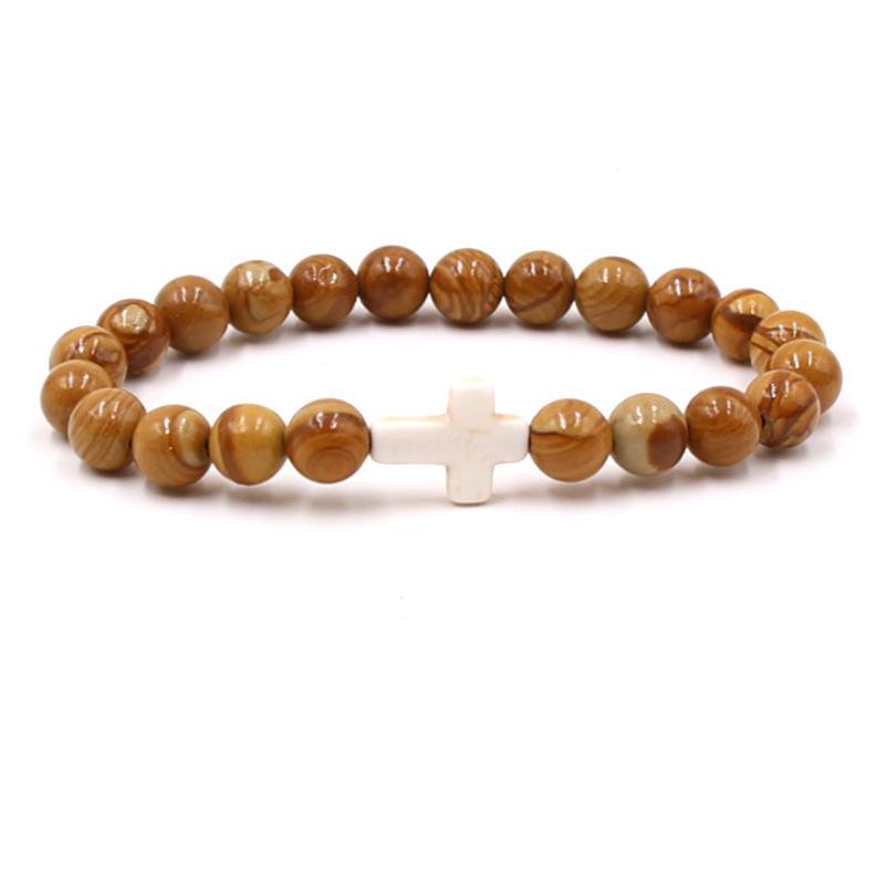 Fashion bead jewelry cross bracelet - Korvel