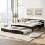 Twin or Double Twin Daybed with Trundle Espresso - Korvel
