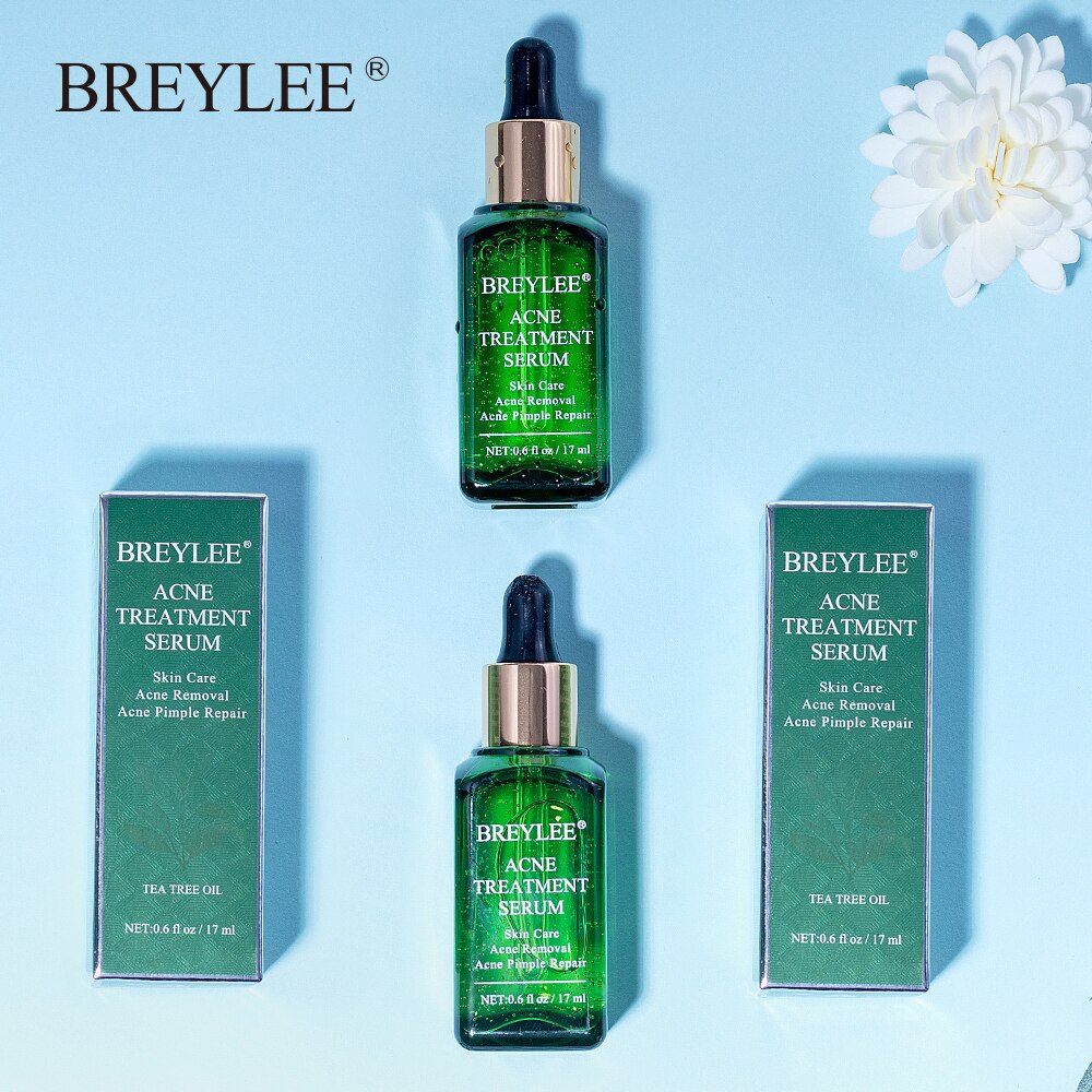 BREYLEE Acne Treatment Face Serum Mask Anti Acne Pimple Scar Remover Moisturizing Whitening Skin Care Facial Essence Cream 17ml - Korvel