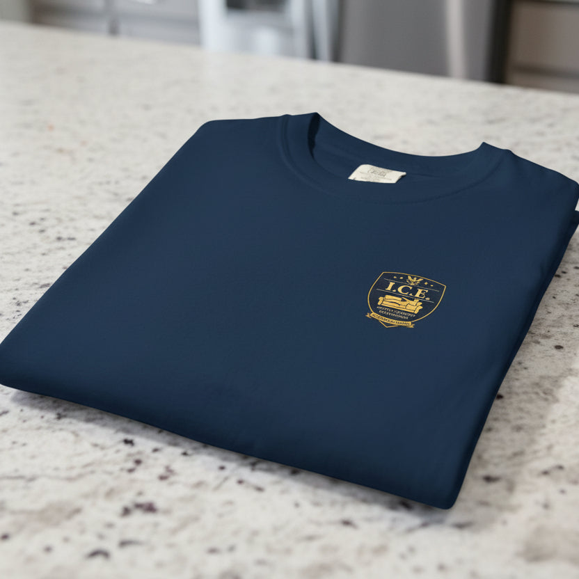I.C.E. Badge T-Shirt | Institute of Cozy Excellence Tee