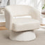 Chaise de baril pivotante en velours élégant pour espaces de vie
