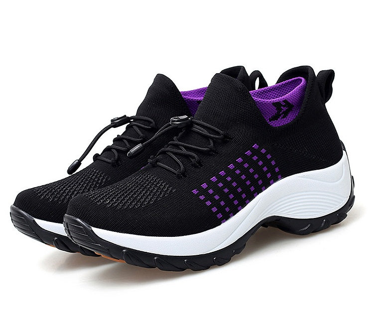 Large Size Women's High Elastic Breathable Sports Shoes