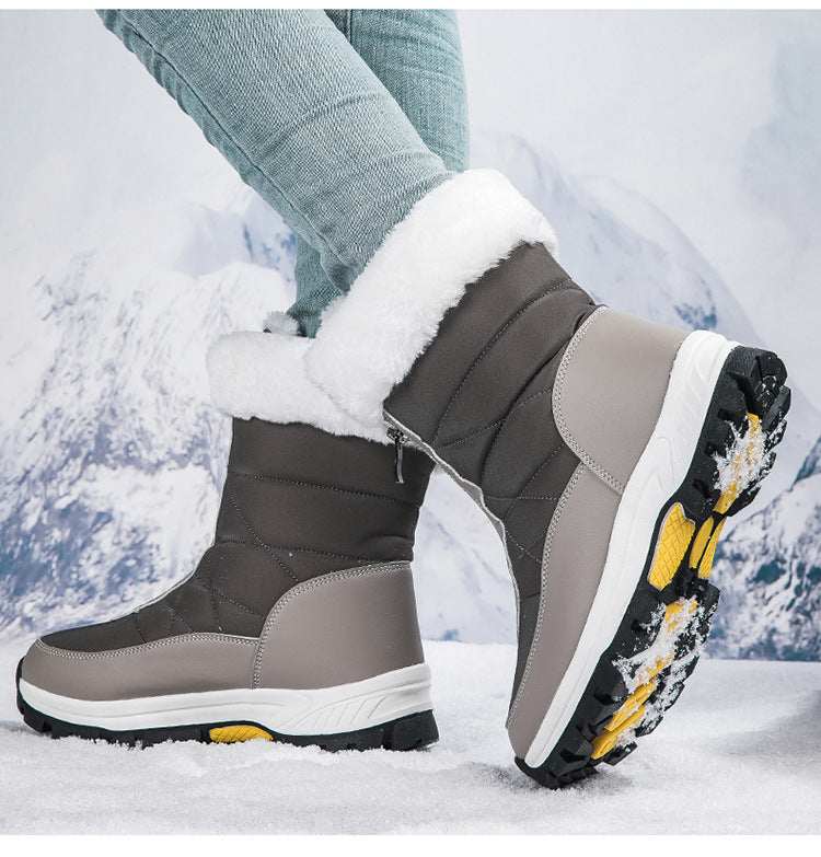 Botas de Nieve de Invierno para Mujer de Caña Alta para Deportes al Aire Libre