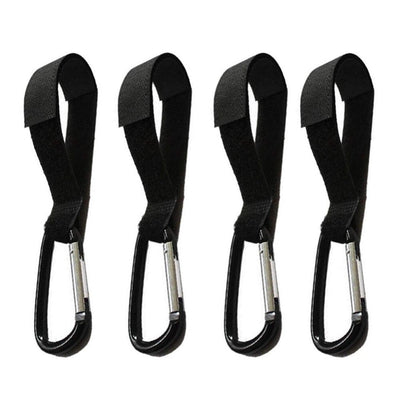 4pcs/Set Stroller Hooks Wheelchair Stroller Pram Carriage Bag Hanger Hook Baby Strollers Shopping Bag Clip Stroller Accessories - Korvel
