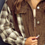 Raw Hem Plaid Cropped Hooded Jacket