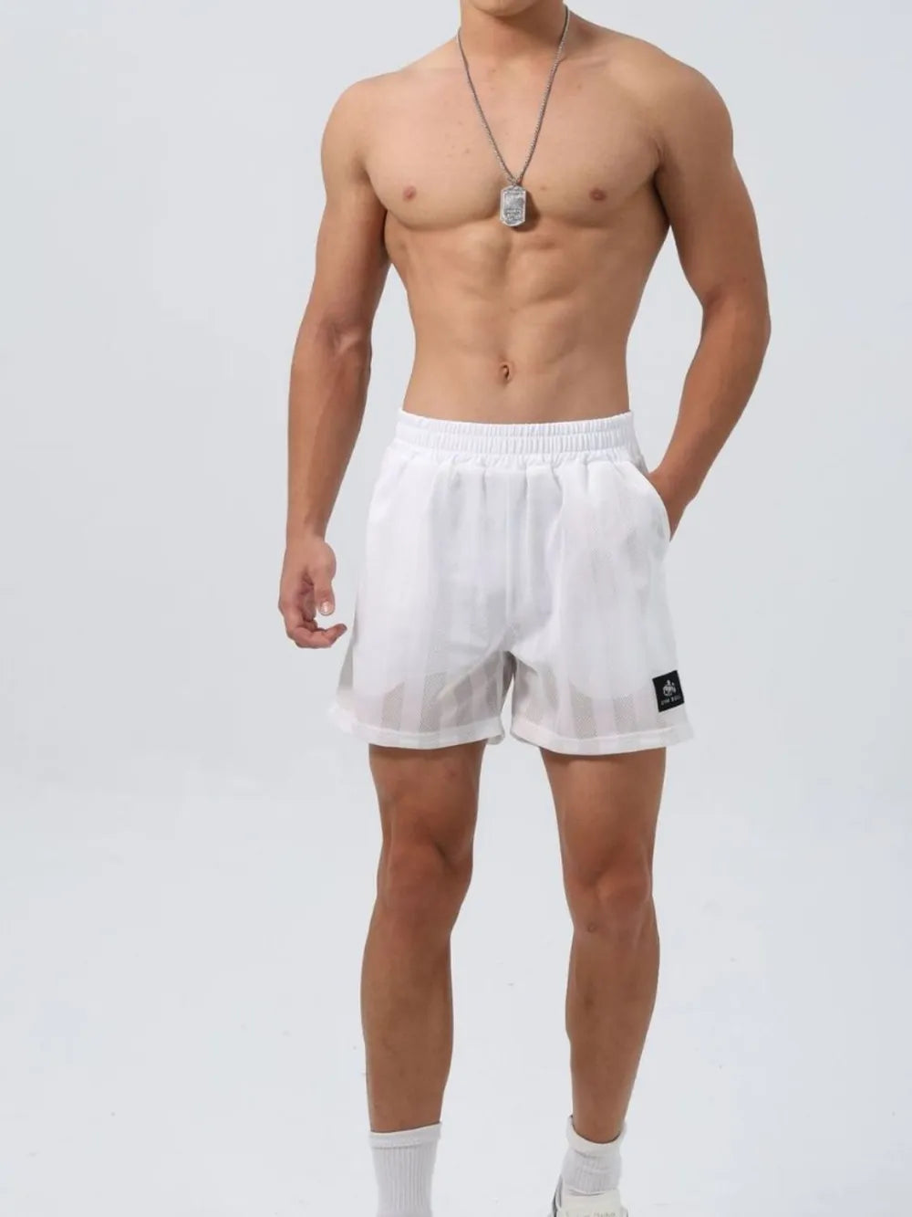 Men's Plus Size Elastic Waist Jogger Shorts