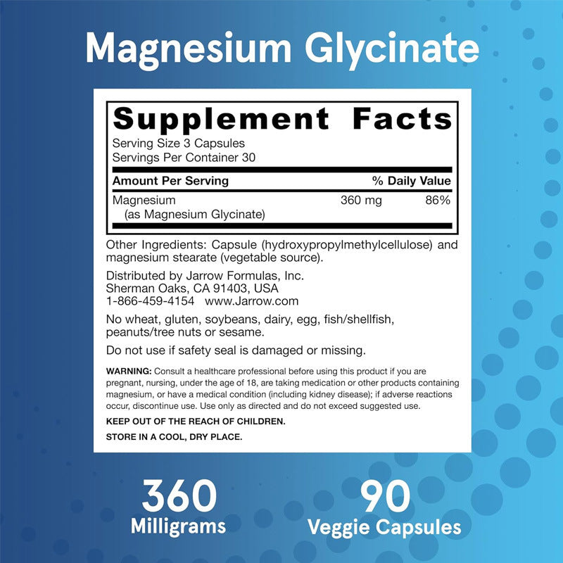 Premium Magnesium Glycine Capsules for Adults