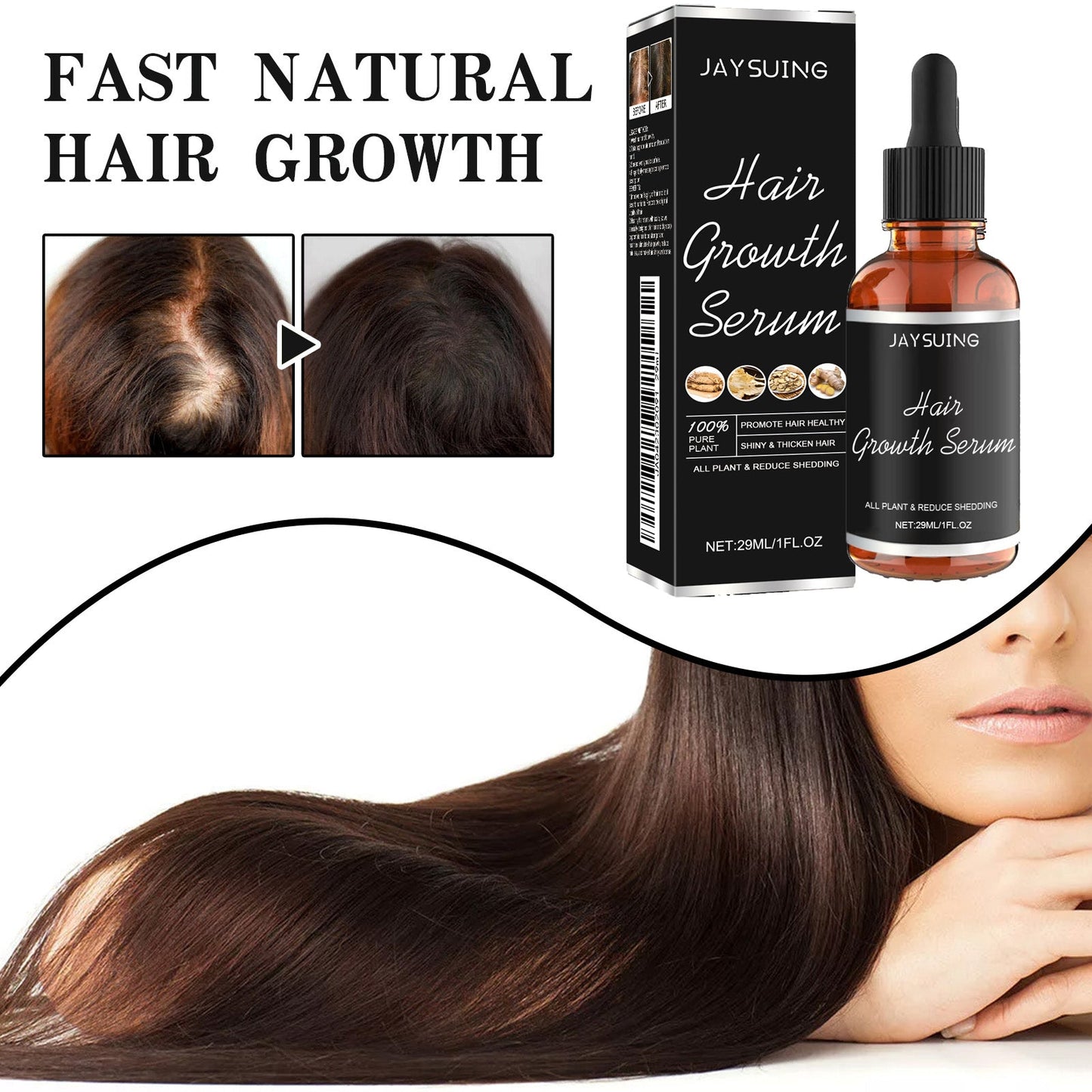 Nourishing Hair Serum for Scalp Care and Hair Vitality