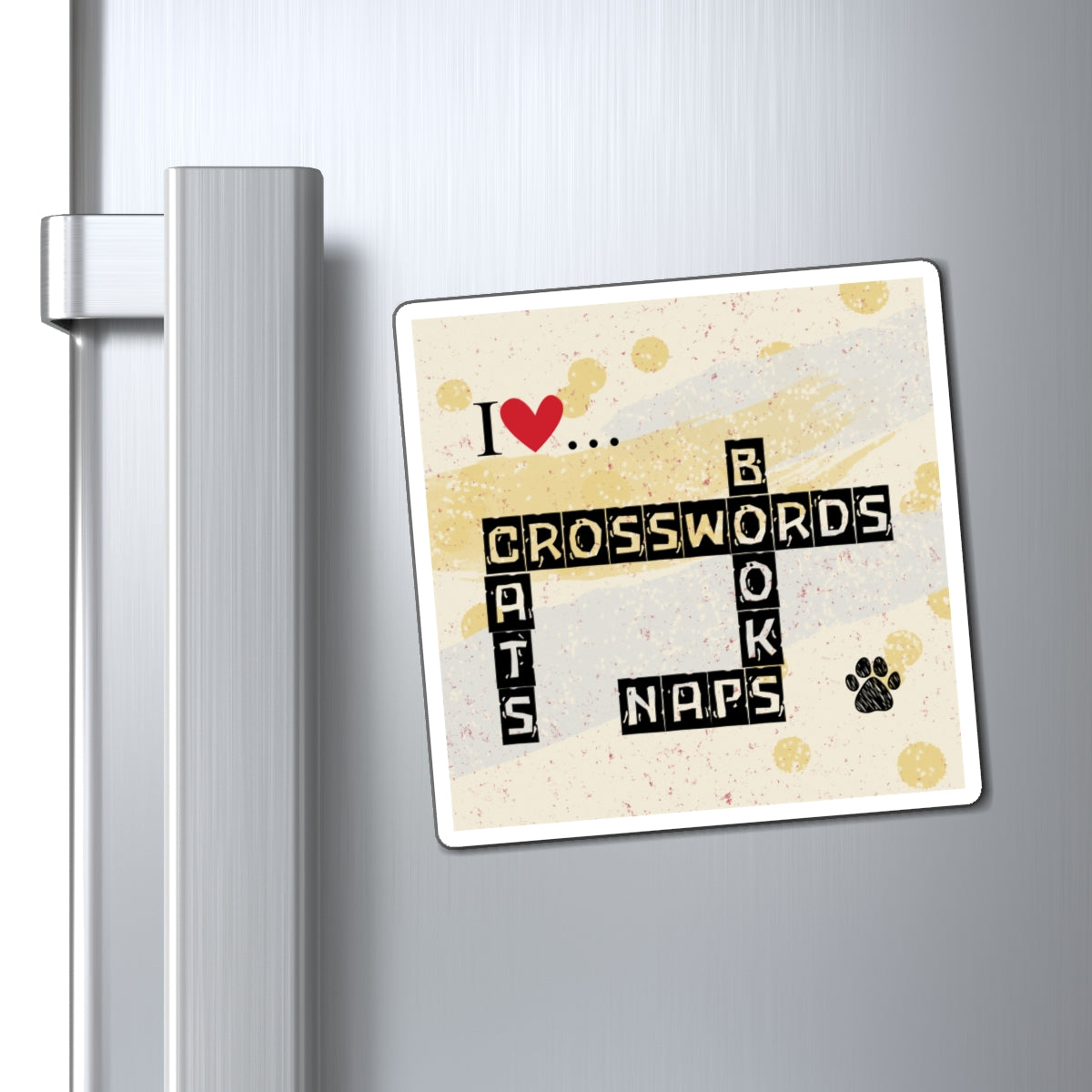 Whimsical Cat-Themed Crosswords Magnets - Korvel