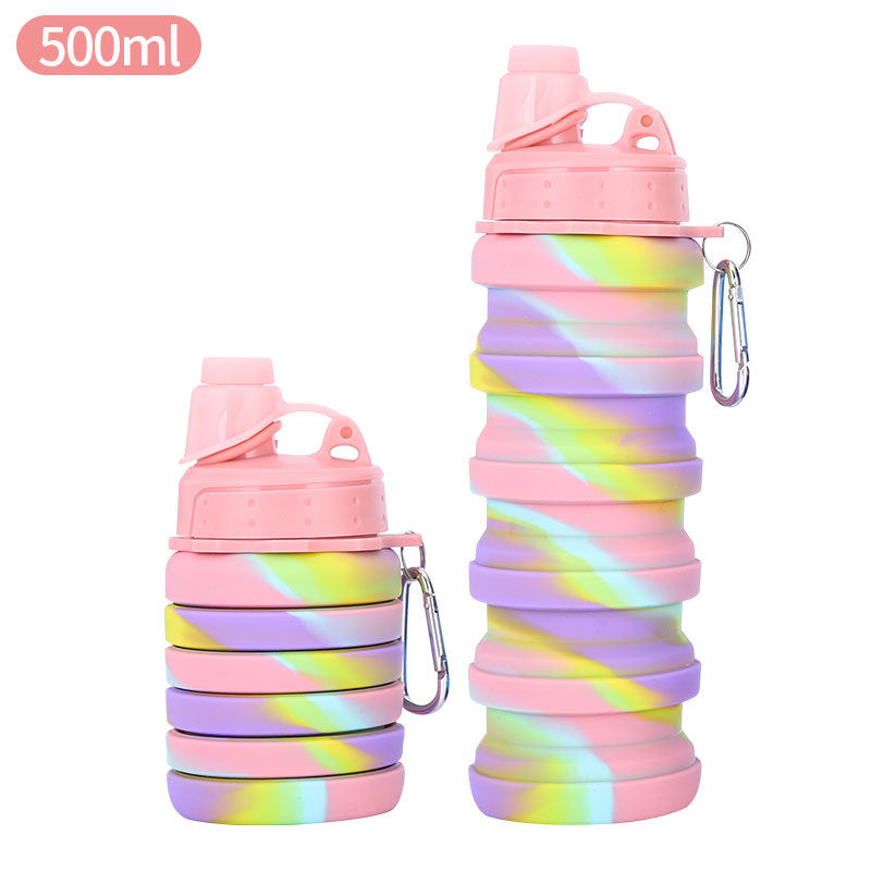 Botella de Agua Deportiva Colapsable de Silicona Innovadora