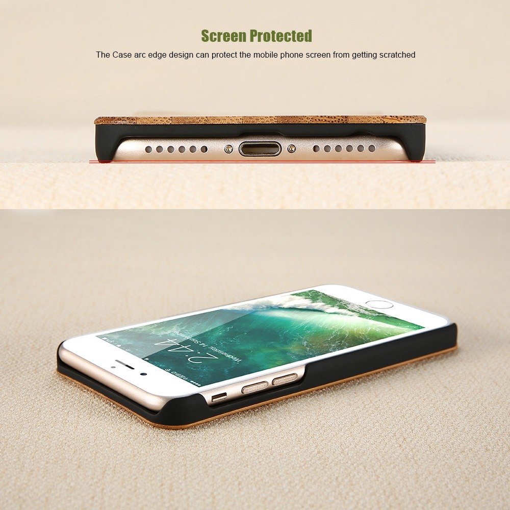Funda de Bambú Genuina para iPhone - Cubierta de Madera Natural