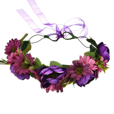 Pearl velvet flower headband headband rose flower headband photo shoot - Korvel