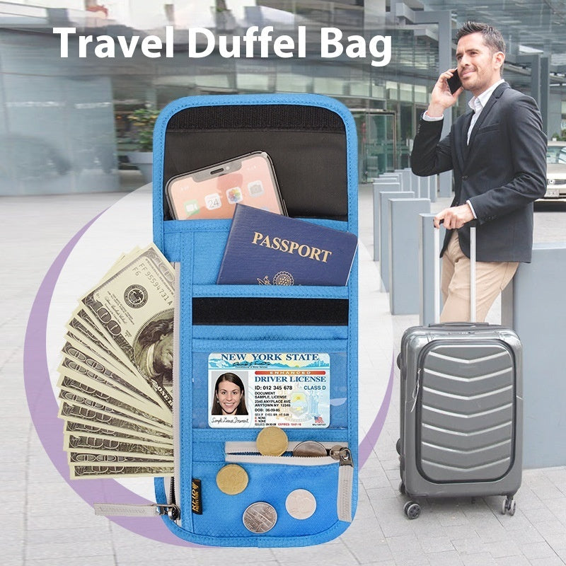 Soporte de Pasaporte Impermeable Multifuncional para Cuello