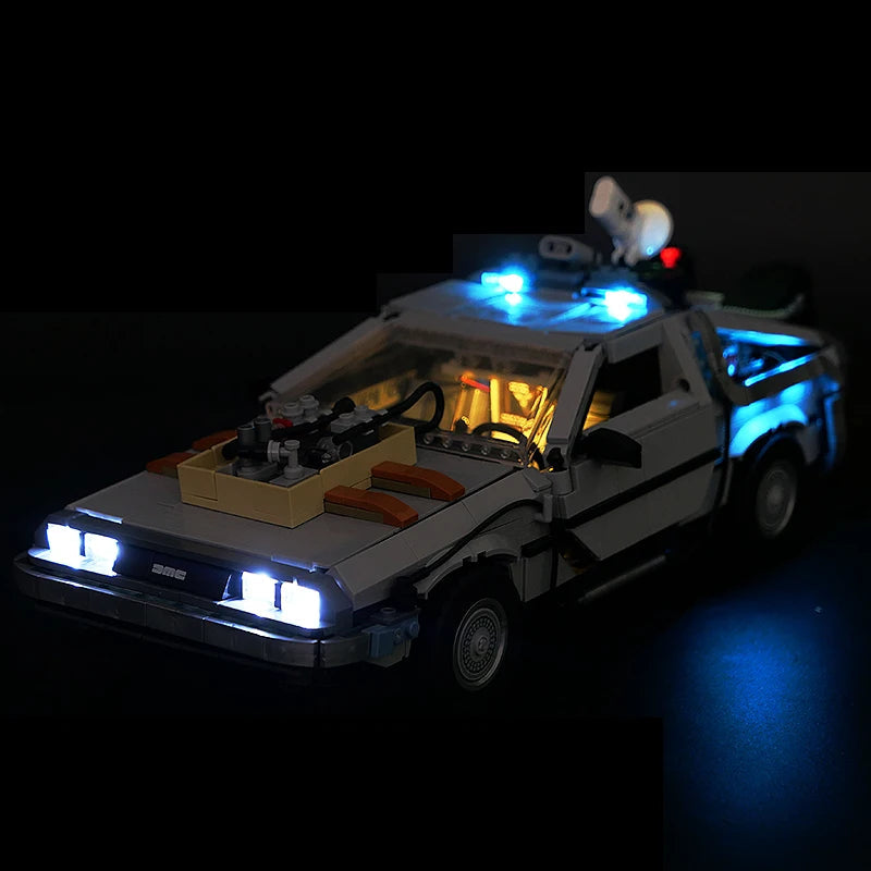 Kit d'éclairage LED pour LEGO 10300 Retour vers le futur DeLorean